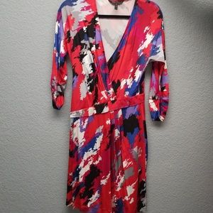 Faux wrap dress